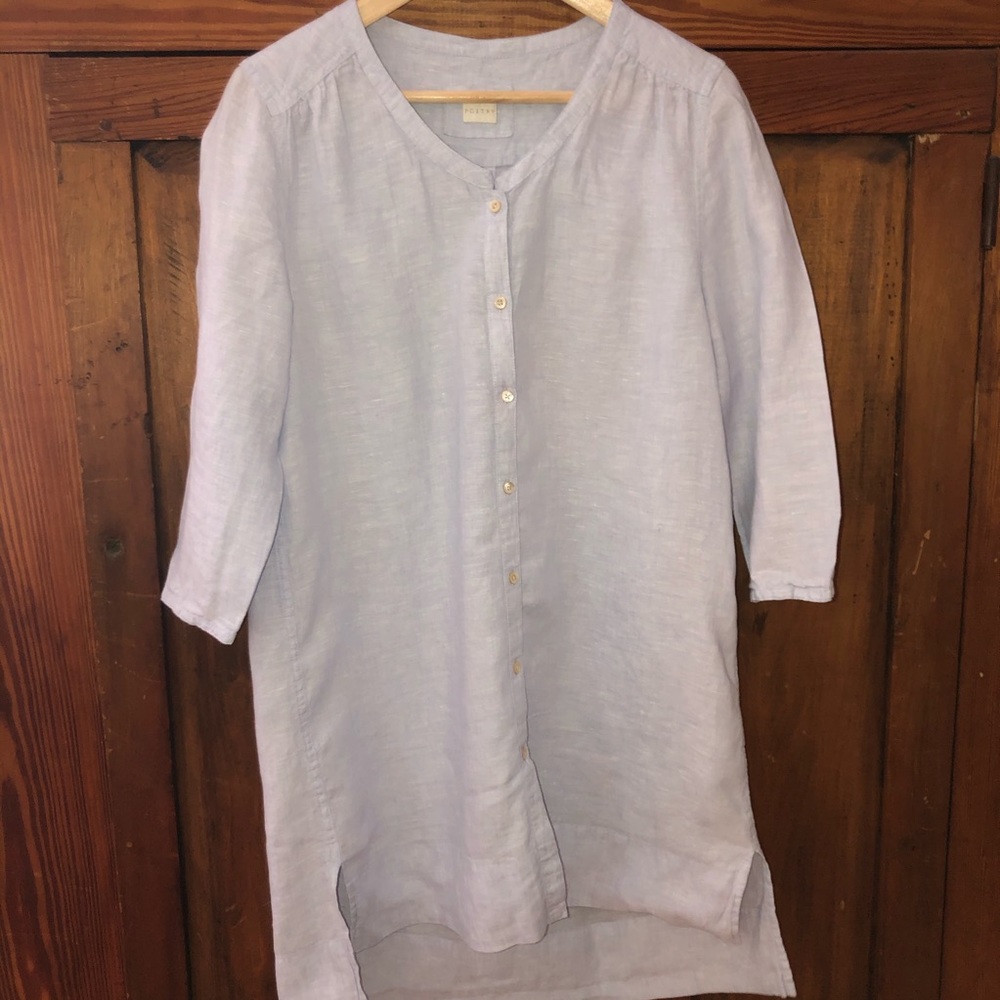 Poetry linen tunic top shirt dress